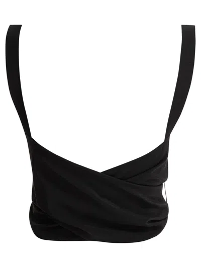 Chloé Cropped Tank Top With Ribbons