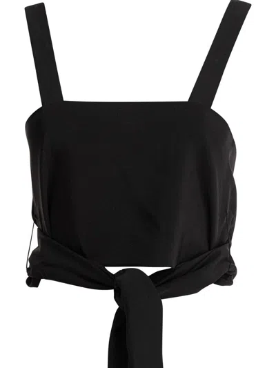 Chloé Cropped Tank Top With Ribbons