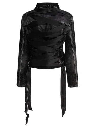 Balenciaga Denim Jacket With Laces