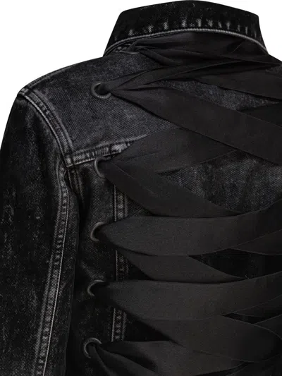 Balenciaga Denim Jacket With Laces