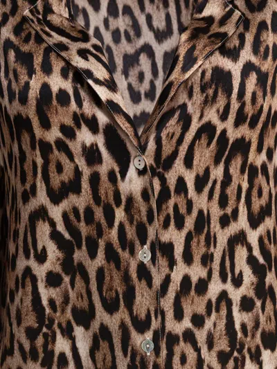 Sleep No More Brown Silk Shirt