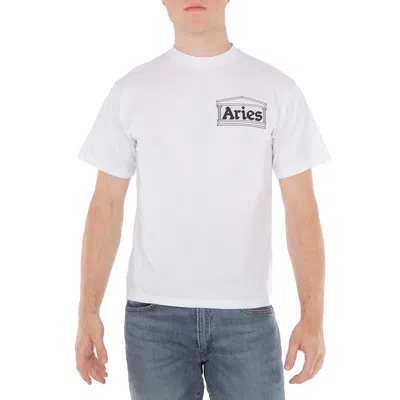 Aries Art Trip Reverse Ss T-shirt In White