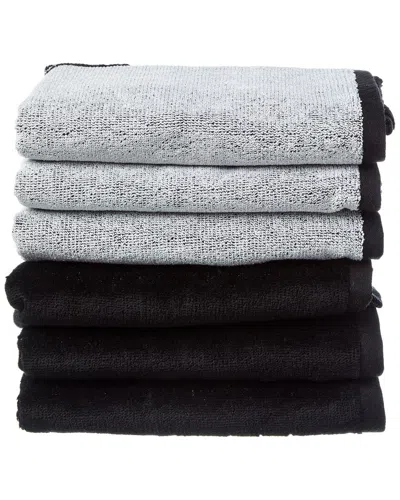 Missoni Skunk Ospite Unita Hand Towel In Black
