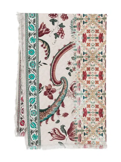 Pierre-louis Mascia Pierre Louis Mascia Printed Silk Scarf In Multi