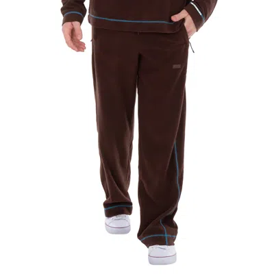 Rains Men's Frame Addis Wide Fleece Pants In Brown
