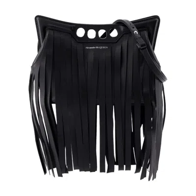 Alexander Mcqueen Stylish Mini Peak Fringed Crossbody Bag