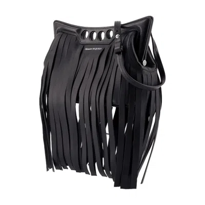 Alexander Mcqueen Stylish Mini Peak Fringed Crossbody Bag