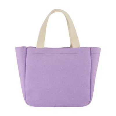 Jw Anderson Top Handles Rectangular Tote Bag In Purple