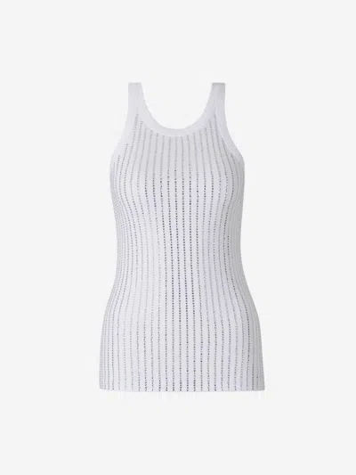 Attico The  Top Tank Rhinestone