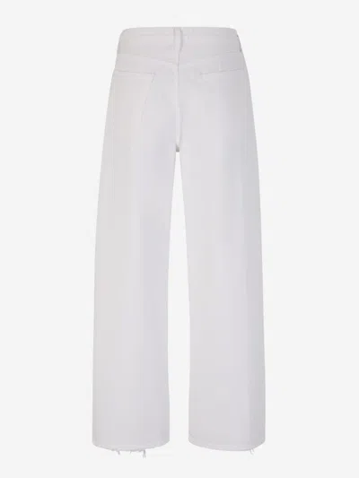 Agolde Low Curve Barrel-leg Jeans In White