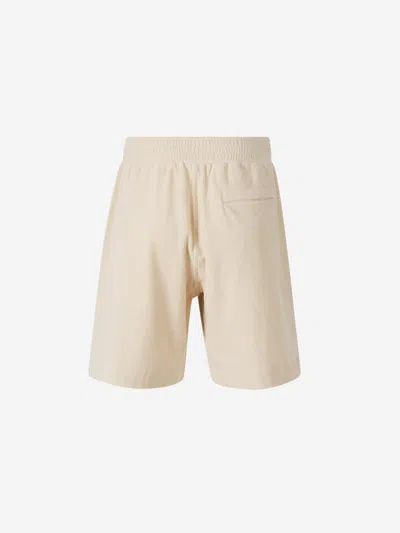 Givenchy 4g Motif Towel Effect Bermuda Shorts In Neutral