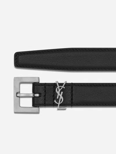 Saint Laurent Cassandre Thin Belt