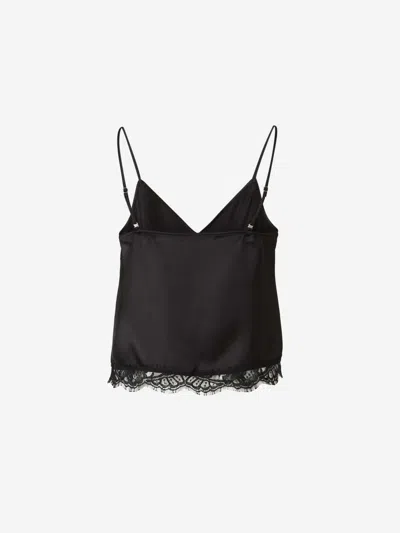 Alexander Mcqueen Top With Thin Straps In Black