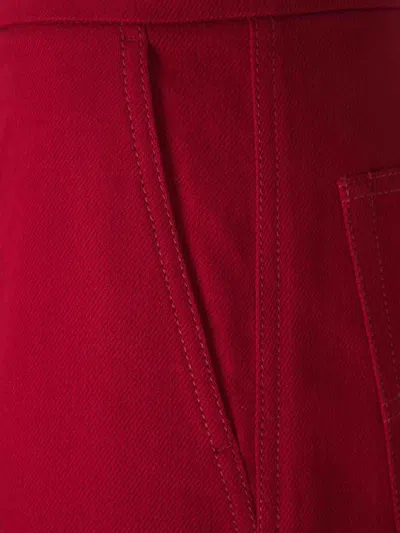 Max Mara Libbra Wool And Mohair Wide-leg Pants In Red