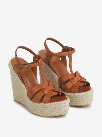 Saint Laurent Tribute Wedge Espadrilles