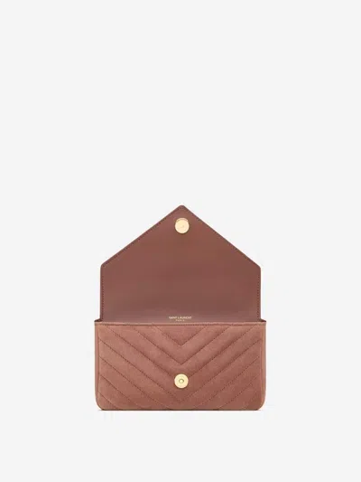Saint Laurent College Suede Shoulder Bag