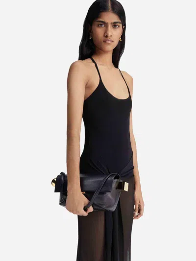 Jacquemus Le Rond Carre Leather Shoulder Bag