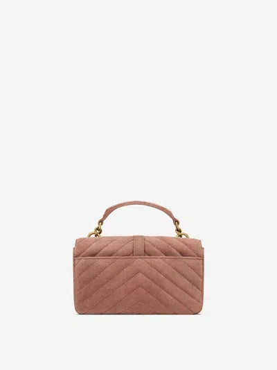Saint Laurent College Suede Shoulder Bag