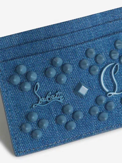 Christian Louboutin Denim Studded Card Holder