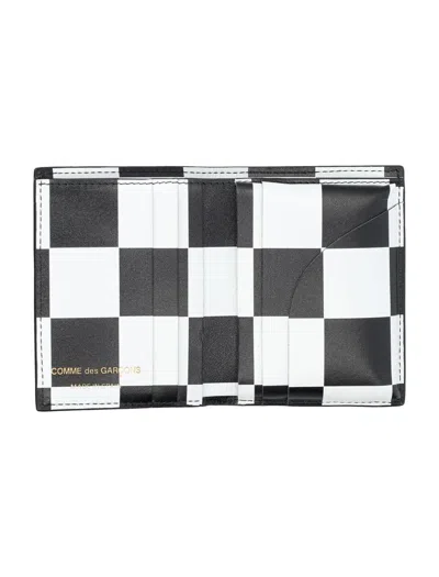 Comme Des Garçons Classic Print Cardholder In Gray