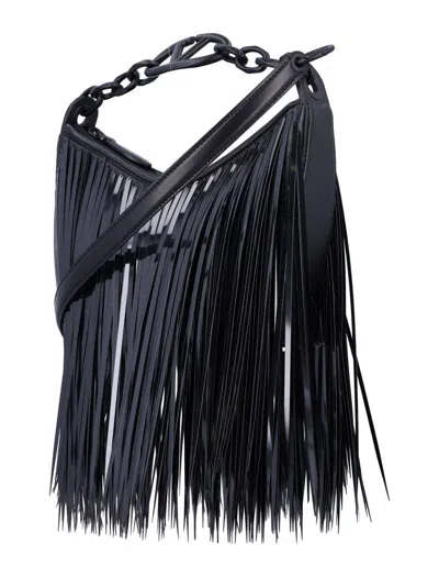 Valentino Garavani Vlogo Moon Mini Hobo Bag With Sequin Fringes