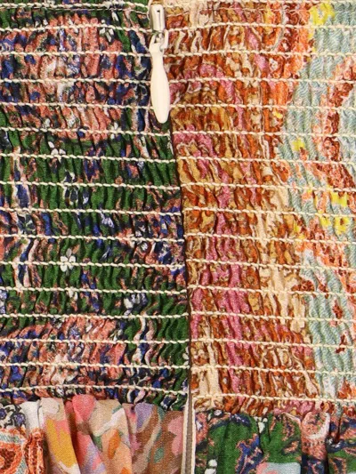 Zimmermann Women Silk Dress With Patch Paisley Print In Multi