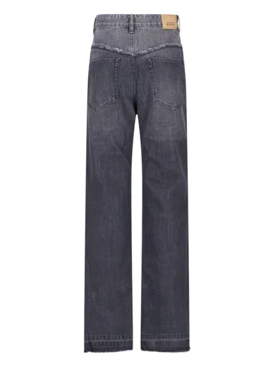 Isabel Marant Two-tone Jeans Noemie In Blue