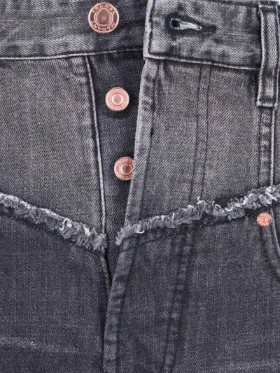 Isabel Marant Two-tone Jeans Noemie In Blue