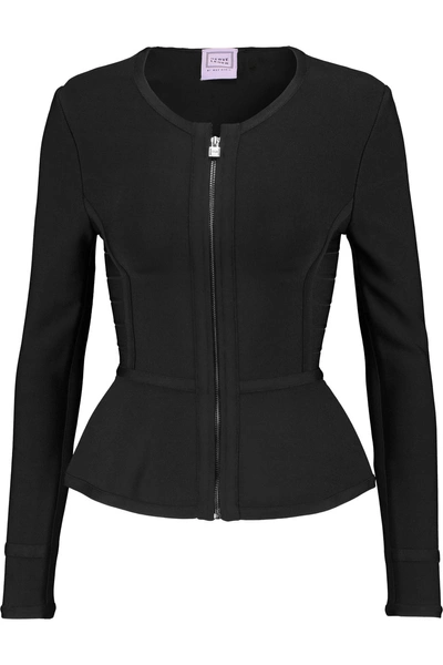 Herve Leger Bandage Peplum Jacket In Black ModeSens Peplum jacket Jackets Herve leger
