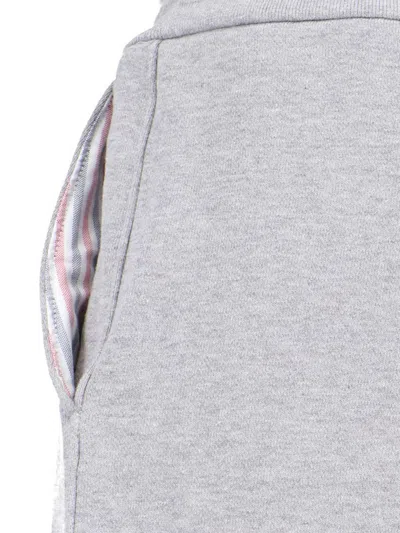 Thom Browne Light Grey Cotton Pants In Gray