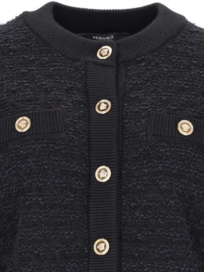 Versace Sweaters In Black