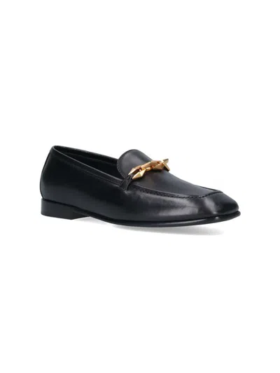 Jimmy Choo Woman Loafers Black Size 10 Soft Leather In Black