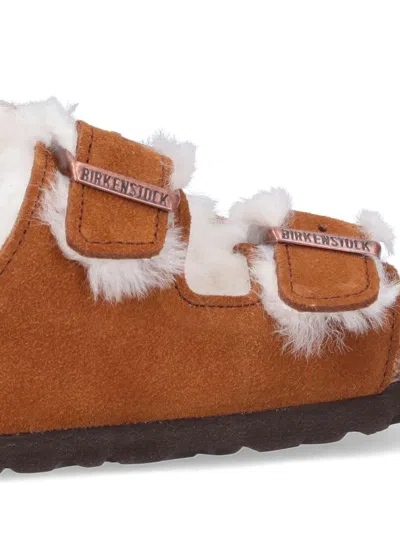 Birkenstock Arizona Sheepskin Sandals In Brown