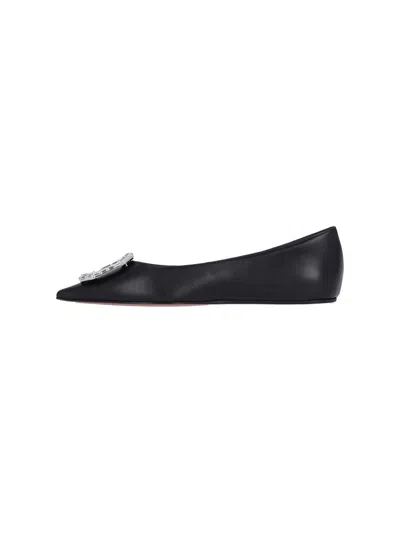 Amina Muaddi Flat Shoes