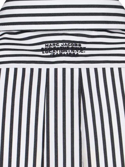 Marc Jacobs Women Striped Cotton Shirt In Blue