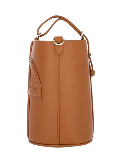 Patou Bucket Bag With Top Handle And Adjustable Strap