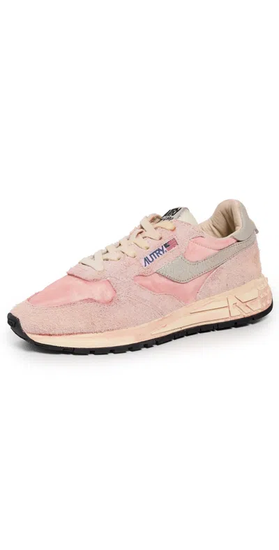 Autry Reelwind Super Vintage Low Sneakers Sket/nyl Pink/pink
