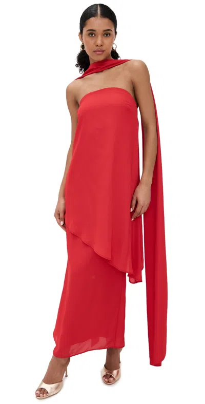 Baobab El Dress Fire Red In Red