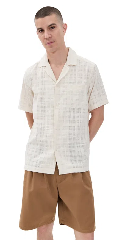 Les Deux Lesley Slub Shirt 2.0 Ivory In Neutral