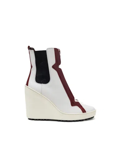 Hogan Lace-up Wedge Boots