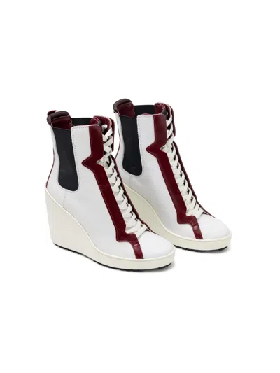 Hogan Lace-up Wedge Boots