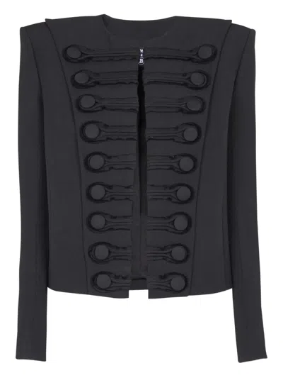 Balmain Wool Spencer Jacket In Black