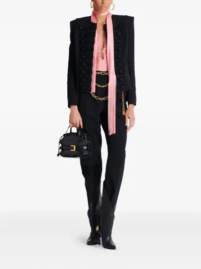 Balmain Wool Spencer Jacket In Black