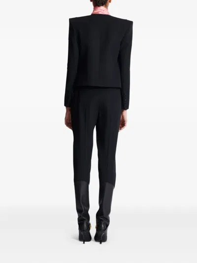 Balmain Wool Spencer Jacket In Black