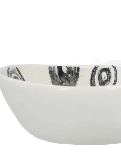 10 Corso Como Circle-print Porcelain Bowl In White