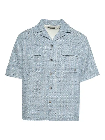 Amiri Tweed Shirt In Gray