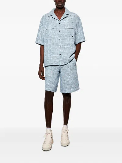 Amiri Tweed Shirt In Gray