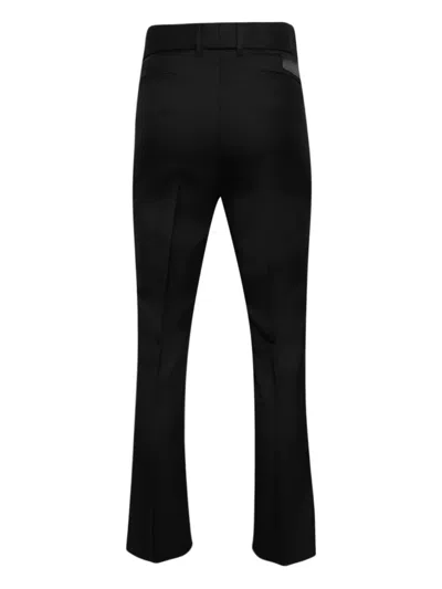 Amiri Satin-finish Trousers In Black