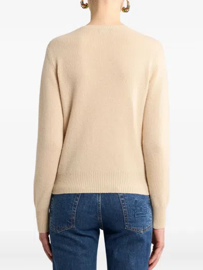 Etro Wool And Cashmere Sweater With Embroidery