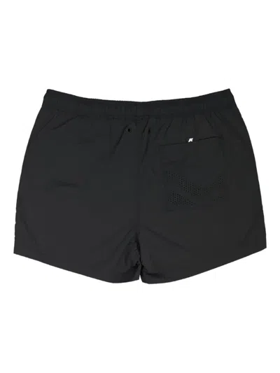 K-way Hazel Beach Logo-appliqué Swim Shorts In Black